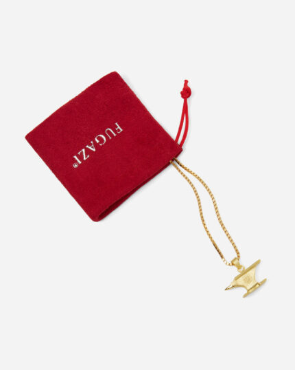 FUGAZI Anvil Necklace Gold – Pendant view 2