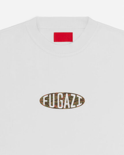 FUGAZI Tiger Camo Ogo Tee White – Heavyweight view 2
