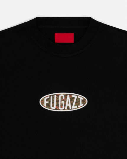FUGAZI Tiger Camo Ogo Tee Black – Heavyweight view 2