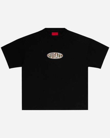 FUGAZI Tiger Camo Ogo Tee Black – Heavyweight front view