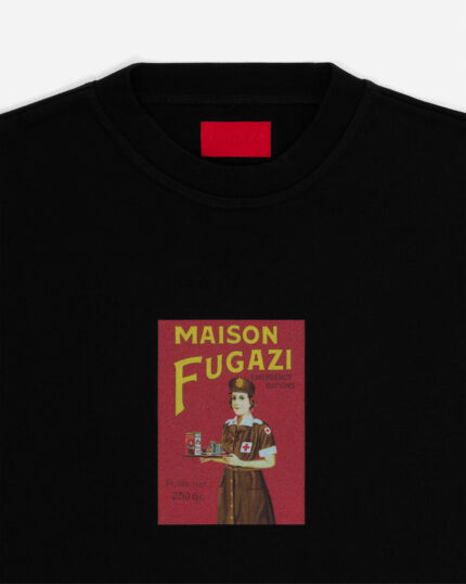 FUGAZI Rations Tee Black – Heavyweight view 2
