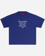 FUGAZI Nuke Tee Blue – Heavyweight front view