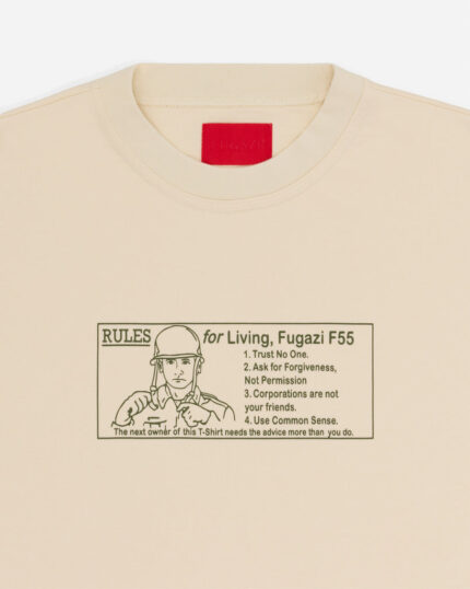 FUGAZI Diagram Tee Cream – Heavyweight view 2