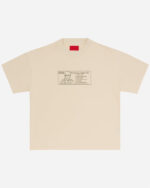 FUGAZI Diagram Tee Cream – Heavyweight front view