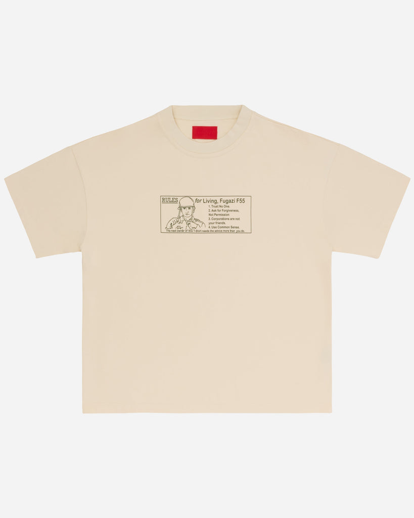 FUGAZI Diagram Tee Cream – Heavyweight - front view FUGAZI Diagram Tee Cream – Heavyweight front view