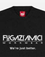 FUGAZI Better Paperthin Tee Washed Black – Slub Cotton view 2