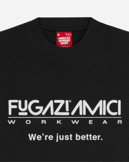 FUGAZI Better Paperthin Tee Washed Black – Slub Cotton view 2