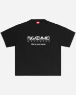 FUGAZI Better Paperthin Tee Washed Black – Slub Cotton front view