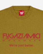 FUGAZI Better Paperthin Tee Olive – Slub Cotton view 2