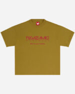 FUGAZI Better Paperthin Tee Olive – Slub Cotton front view