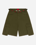 FUGAZI F-55 Baggy Cargo Shorts Olive – Utility front view
