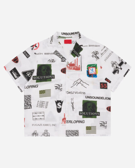FUGAZI Consumer Shirt White – Graphic Shirt front view