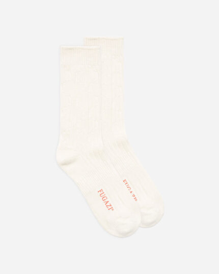 FUGAZI Liner Knit Sock Cream – Knit Socks front view