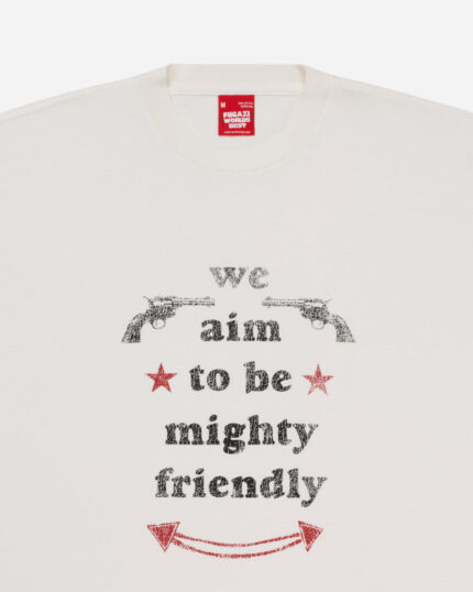 FUGAZI Mighty Friendly Paperthin Tee White – Slub Cotton view 2