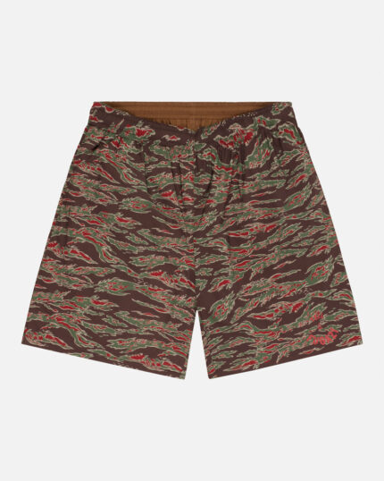 FUGAZI Tiger Camo Swim Shorts Olive – Summer front view