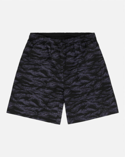 FUGAZI Tiger Camo Swim Shorts Black – Summer front view