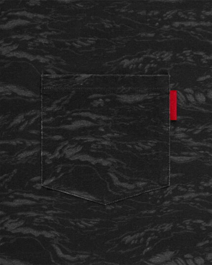 FUGAZI Tiger Camo Pocket Tee Black – Paperthin view 2