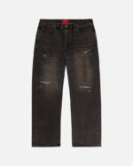 FUGAZI More Gooder Jeans Washed Black – Baggy Fit front view
