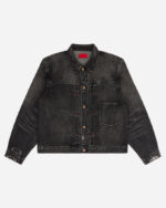 FUGAZI Good Jean Jacket Washed Black – Selvedge Denim front view