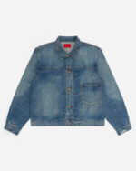 FUGAZI Good Jean Jacket Mud Washed – Selvedge Denim front view