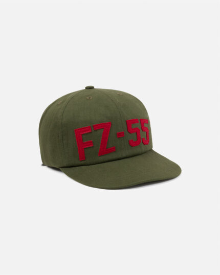 FUGAZI FZ-55 HBT Hat Olive – Herringbone Cap front view