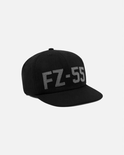 FUGAZI FZ-55 HBT Hat Black – Herringbone Cap front view