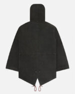 FUGAZI F-55 Fishtail Parka Black – Hooded view 4
