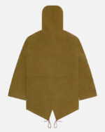 FUGAZI F-55 Fishtail Parka Olive – Hooded view 4