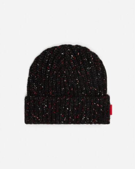 FUGAZI Moving Blanket Beanie Black – Knit Beanie front view