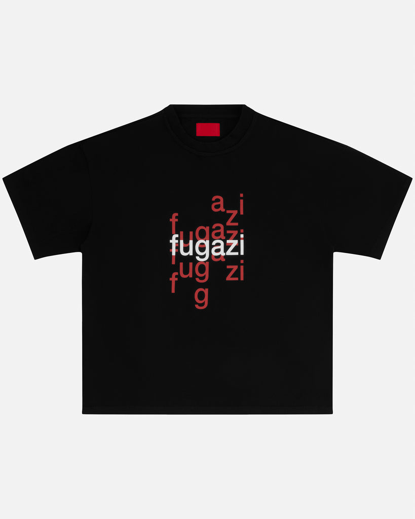 FUGAZI Asbestos Tee Black – Heavyweight - front view FUGAZI Asbestos Tee Black – Heavyweight front view