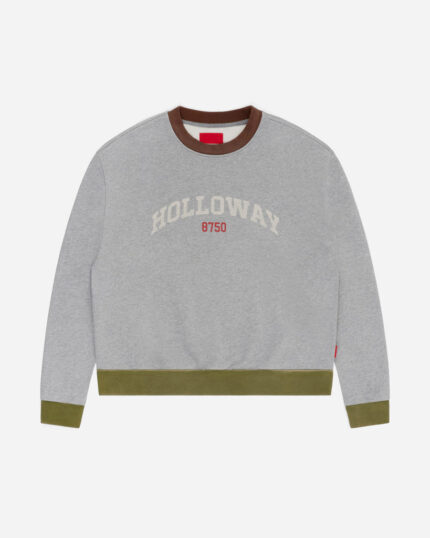 FUGAZI Alma Mater Crewneck Grey – Heavyweight front view