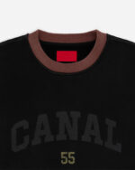 FUGAZI Alma Mater Crewneck Washed Black – Heavyweight view 2