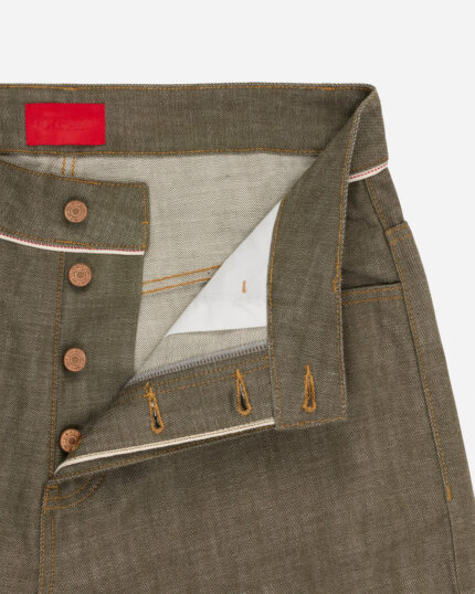 FUGAZI Even More Selfish Jeans Olive – Baggy Fit view 2