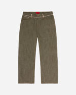 FUGAZI Even More Selfish Jeans Olive – Baggy Fit front view