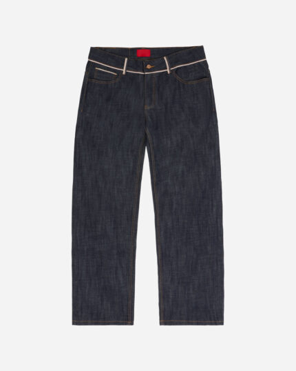 FUGAZI Even More Selfish Jeans Indigo – Baggy Fit front view
