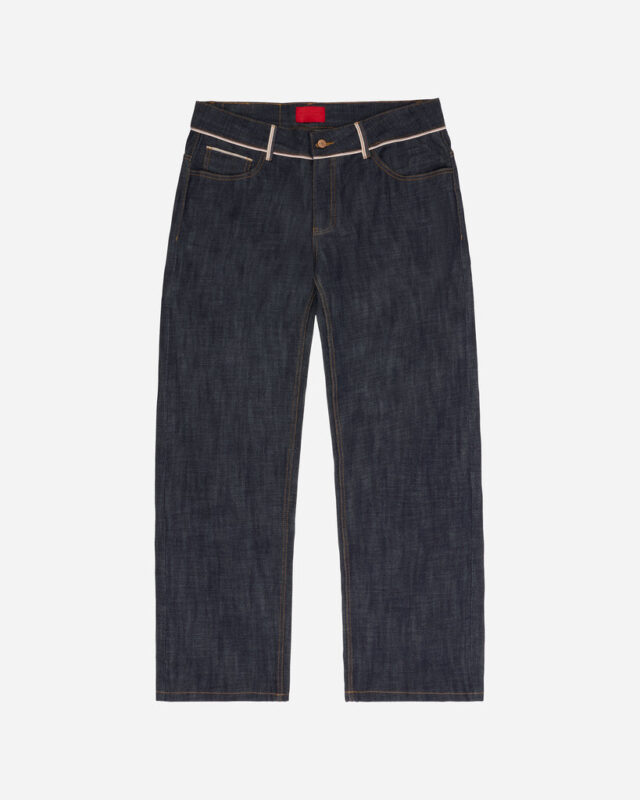 FUGAZI Even More Selfish Jeans Indigo – Baggy Fit front view