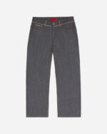 FUGAZI Even More Selfish Jeans Grey – Baggy Fit front view
