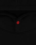 FUGAZI Embroidered Patch Hoodie – Black view 2