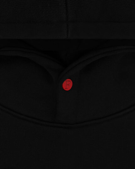 FUGAZI Embroidered Patch Hoodie – Black view 2