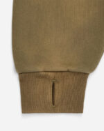 FUGAZI HOOODIE Washed Fleece Appliqué Hoodie – Olive view 4