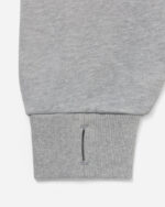 FUGAZI HOOODIE Washed Fleece Appliqué Hoodie – Grey view 4