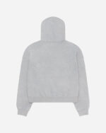 FUGAZI HOOODIE Washed Fleece Appliqué Hoodie – Grey view 5