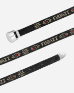FUGAZI Western Belt Hairy Suede Black – Suede Belt view 2
