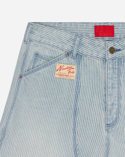 FUGAZI Hickory Stripe 1940 Pant Blue – Heavyweight view 2