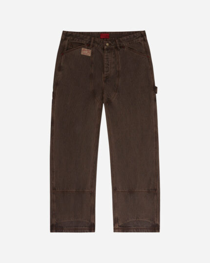 FUGAZI Hickory Stripe 1940 Pant Brown – Heavyweight front view