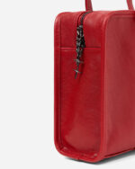 FUGAZI Leather Laundry Mini Bag Red – Leather Bag view 3