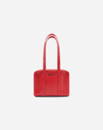 FUGAZI Leather Laundry Mini Bag Red – Leather Bag front view