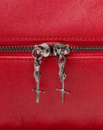 FUGAZI Leather Laundry Traveler Bag Red – Leather Bag view 4