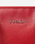 FUGAZI Leather Laundry Traveler Bag Red – Leather Bag view 2