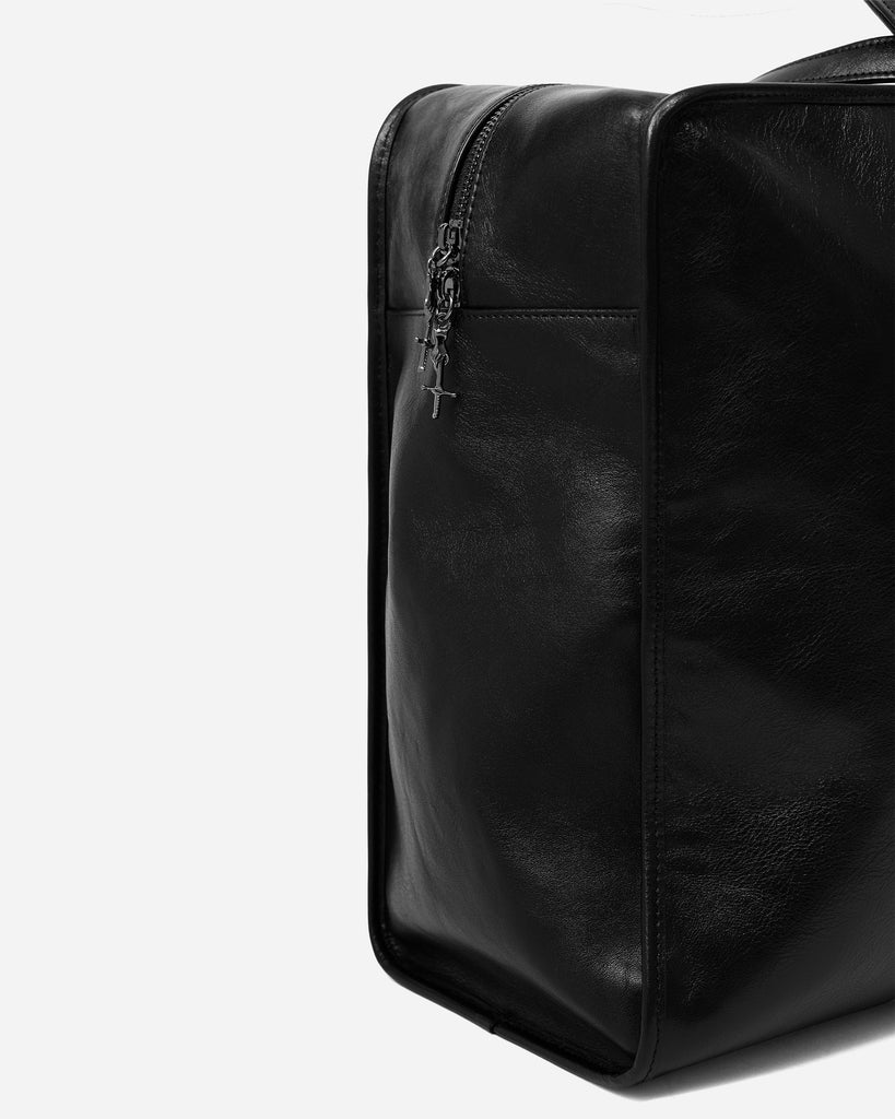 FUGAZI Leather Laundry Traveler Bag Black – Leather Bag view 3